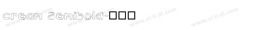 cream Semibold字体转换